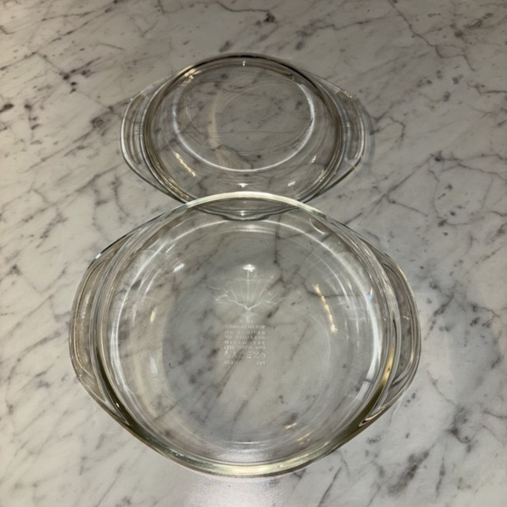 Vintage PYREX Corning Clear Glass 1.5L Round Casserole Baking Dish & Lid, 023 - Picture 3 of 7